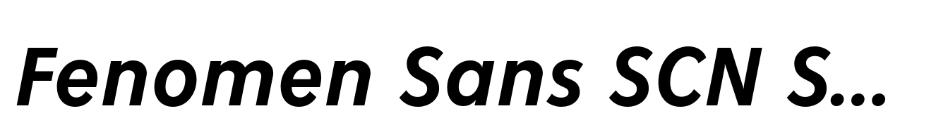 Fenomen Sans SCN Semi Bold Italic